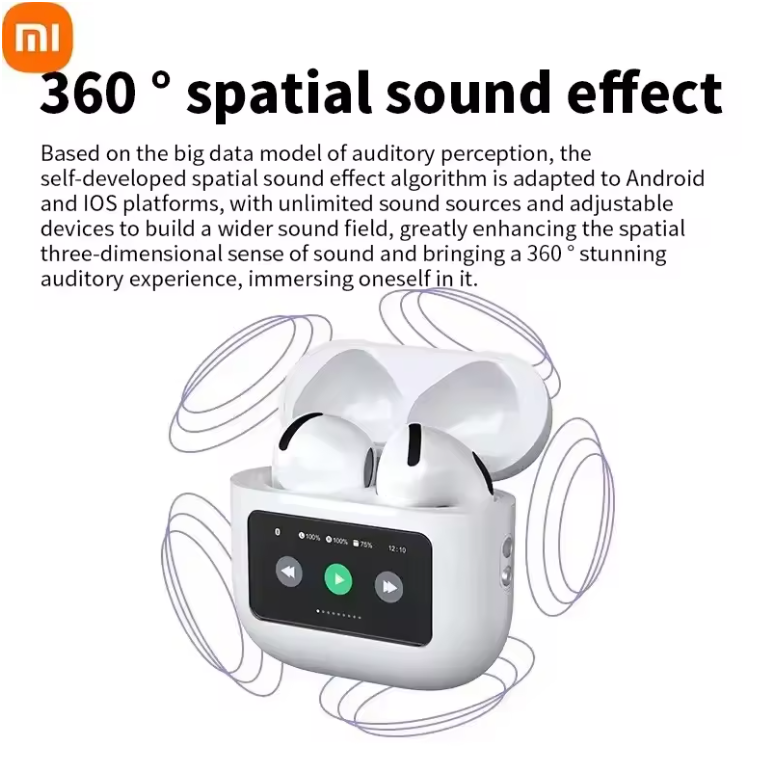 Xiaomi A10Pro Bluetooth Wireless Earphones with Digital HiFi Sound Quality Intelligent Protective Cover Sports Sleep Earphones