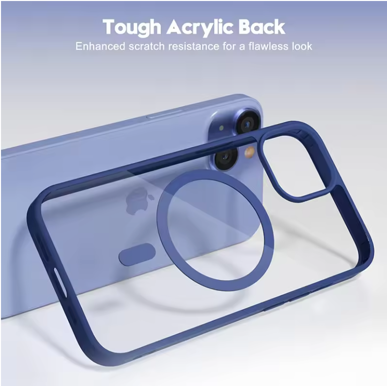 Luxury Strong Magnetic Magsafe Hard Case for iPhone 16, 16 pro, 16 Pro Max Plus Transparent Matte Slim Shockproof Cover