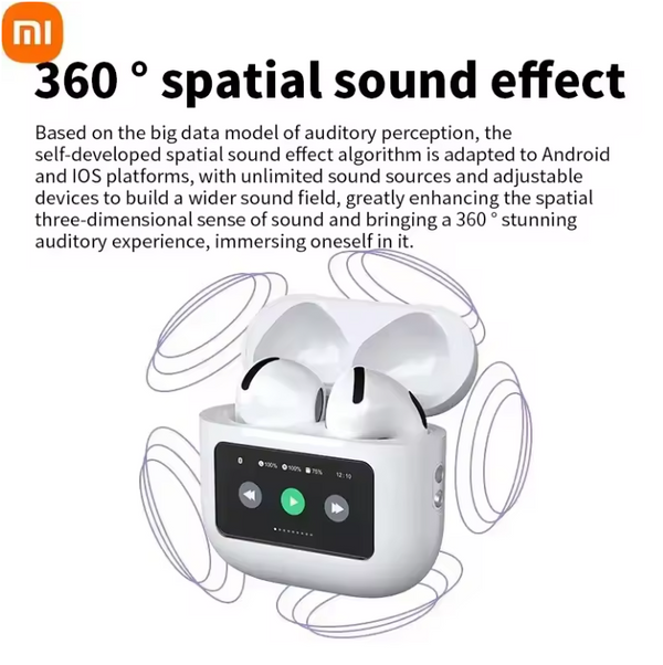Xiaomi A10Pro Bluetooth Wireless Earphones with Digital HiFi Sound Quality Intelligent Protective Cover Sports Sleep Earphones