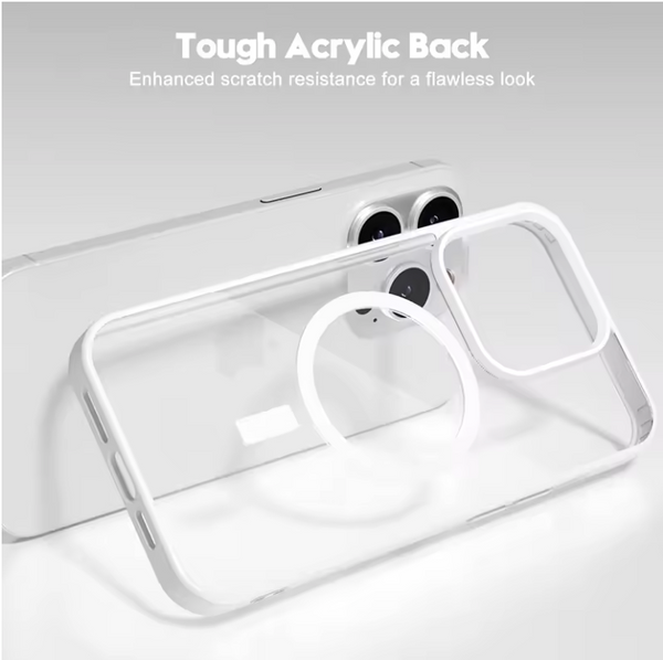 Luxury Strong Magnetic Magsafe Hard Case for iPhone 16, 16 pro, 16 Pro Max Plus Transparent Matte Slim Shockproof Cover